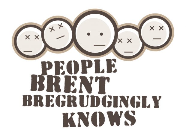 Brent wanted a logo for his fantasy football group named 'people Brent begrudgingly knows'