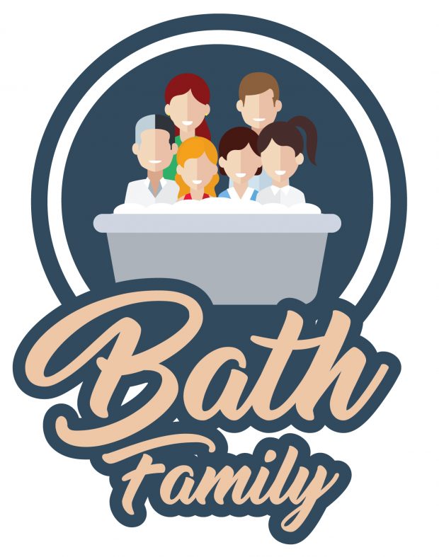 The Bath Family wanted a fun, family logo to frame for their parents