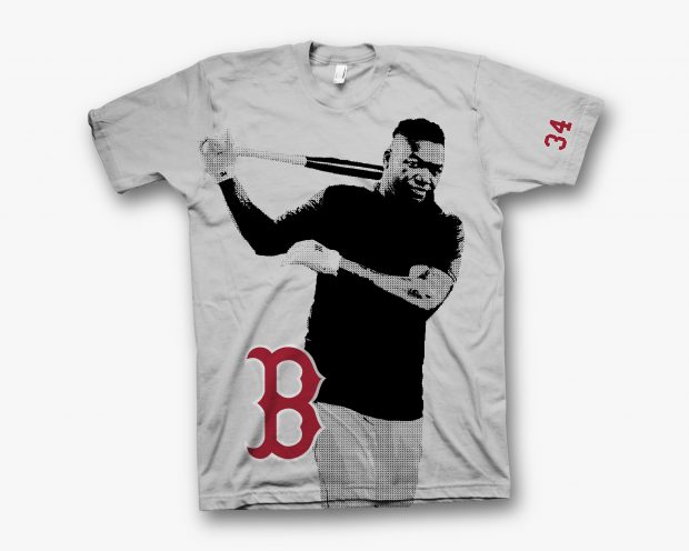 Blake wanted a Boston Red Sox t-shirt that serves as a farewell tribute to David Ortiz and his final season