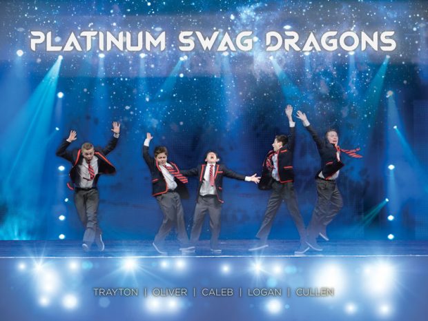 Competitive dance group, Platinum Swag Dragons, wanted a fun concert poster