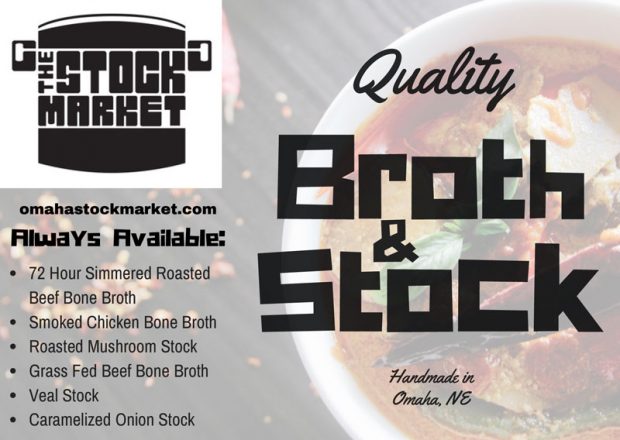 The Stock Market wanted a flyer to promote their locally sourced and small batch produced stocks and broths