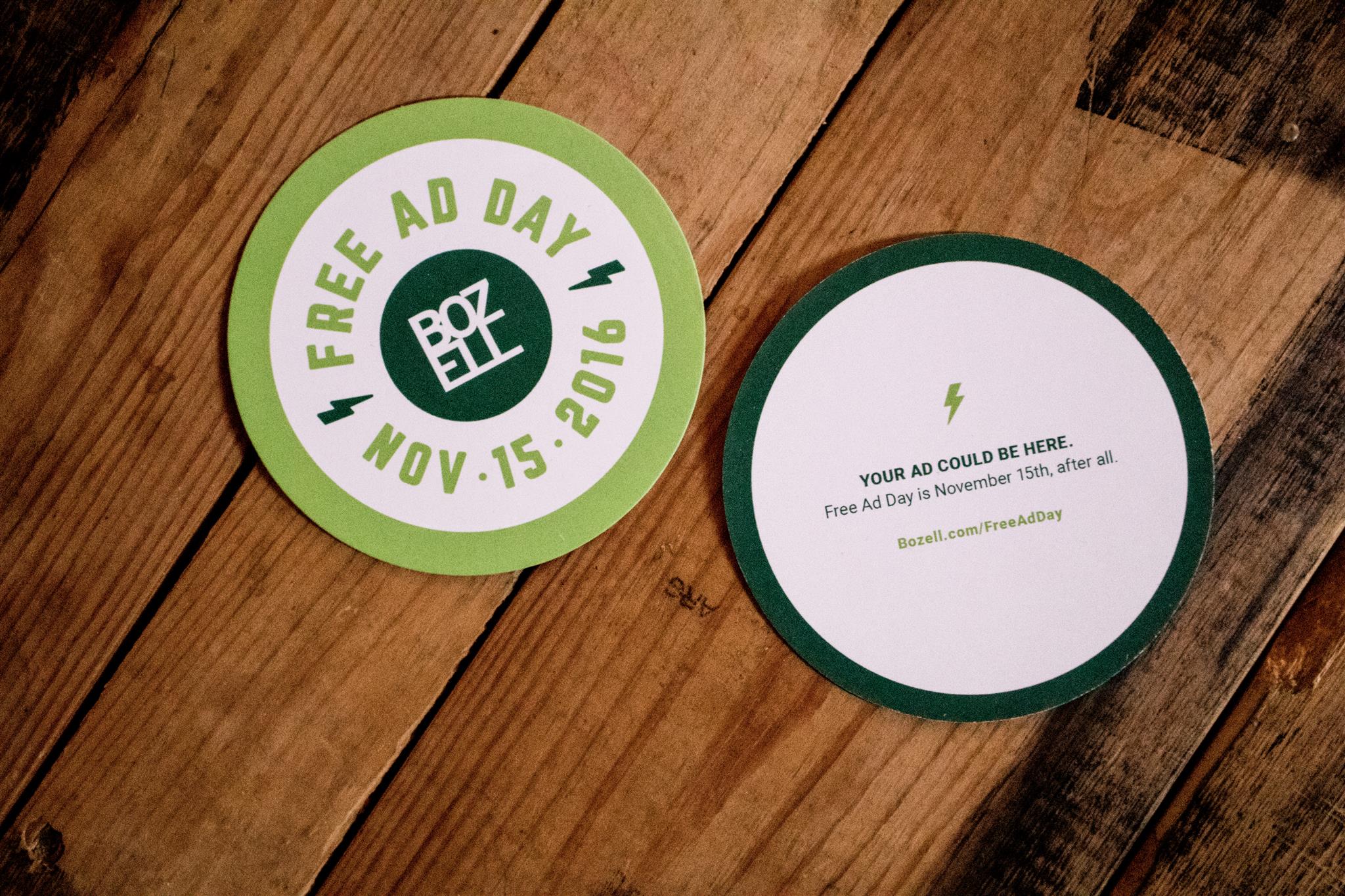 Free Ad Day Drink Coasters