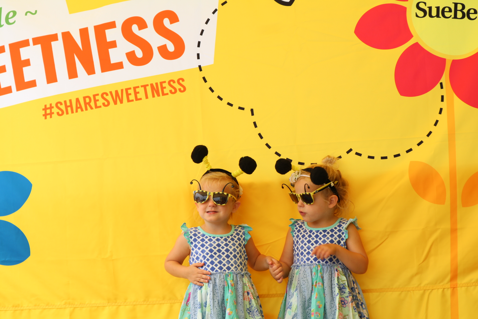Two Girls in Bee Costumes