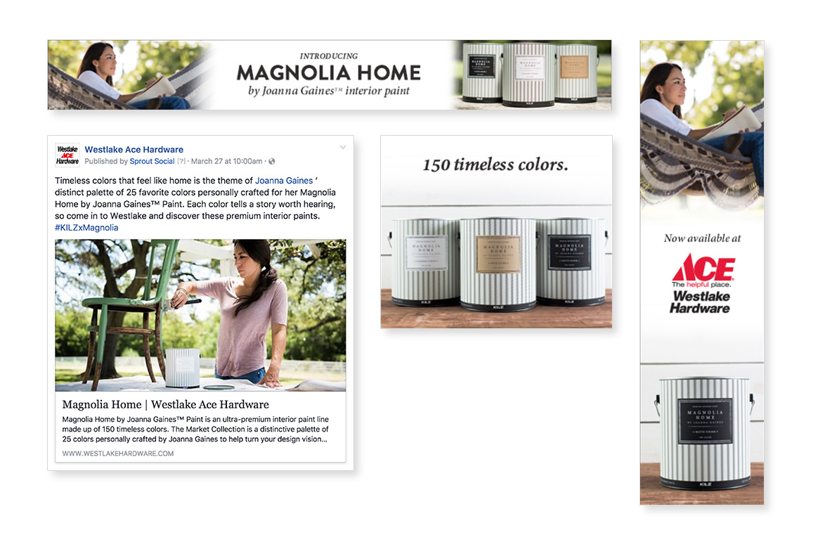 Magnolia Home Paint Banner Ads
