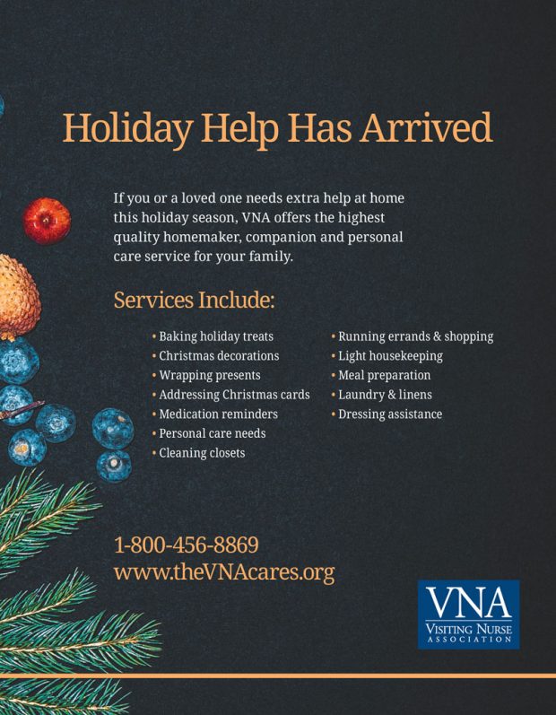 Visiting Nurse Association asked for a holiday ad promoting its companion care services